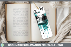 GorgeousTeal Drips BS02 Bookmark design.