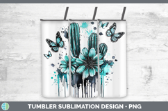 GorgeousTeal Drips Tumbler design.