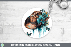 GorgeousTeal Drips Keychain design.