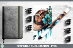 GorgeousTeal Drips Pen Wrap design.