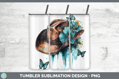 GorgeousTeal Drips Tumbler design.