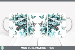 GorgeousTeal Drips Mug Wrap design.