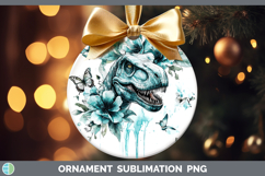 GorgeousTeal Drips Ornament design.