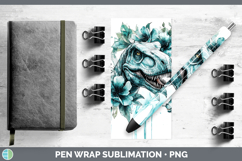 GorgeousTeal Drips Pen Wrap design.
