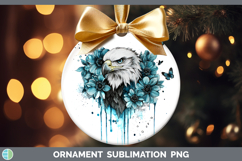 GorgeousTeal Drips Ornament design.