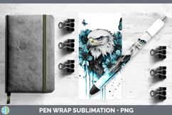 GorgeousTeal Drips Pen Wrap design.