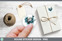GorgeousTeal Drips Stickers design.