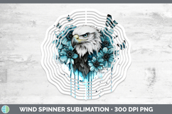 GorgeousTeal Drips Wind Spinner design.