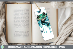 GorgeousTeal Drips Bookmark design.