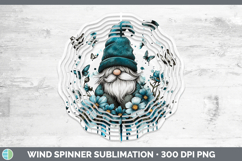 GorgeousTeal Drips Wind Spinner design.
