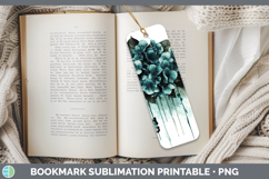GorgeousTeal Drips Bookmark design.