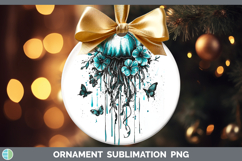 GorgeousTeal Drips Ornament design.