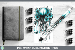 GorgeousTeal Drips Pen Wrap design.