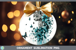 GorgeousTeal Drips Ornament design.