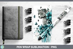 GorgeousTeal Drips Pen Wrap design.