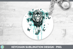 GorgeousTeal Drips Keychain design.