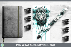 GorgeousTeal Drips Pen Wrap design.