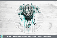 GorgeousTeal Drips Wind Spinner design.