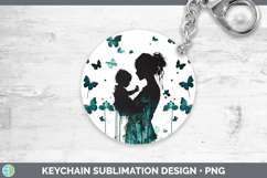 GorgeousTeal Drips Keychain design.