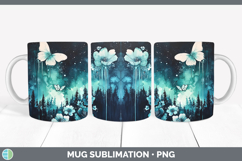 GorgeousTeal Drips Mug Wrap design.
