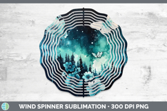 GorgeousTeal Drips Wind Spinner design.
