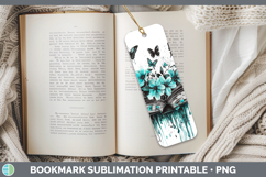 GorgeousTeal Drips Bookmark design.