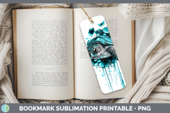 GorgeousTeal Drips Bookmark design.