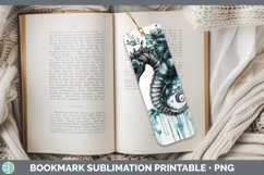 GorgeousTeal Drips Bookmark design.