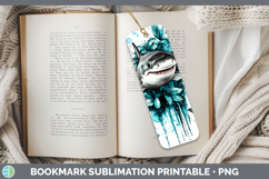 GorgeousTeal Drips Bookmark design.