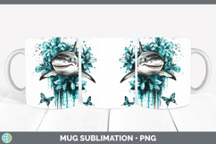 GorgeousTeal Drips Mug Wrap design.