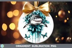 GorgeousTeal Drips Ornament design.