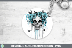GorgeousTeal Drips Keychain design.