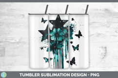 GorgeousTeal Drips Tumbler design.