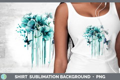GorgeousTeal Drips Shirt design.