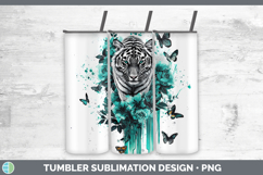 GorgeousTeal Drips Tumbler design.
