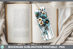 GorgeousTeal Drips Bookmark design.