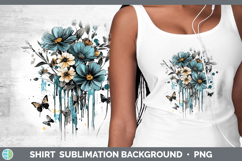 GorgeousTeal Drips Shirt design.