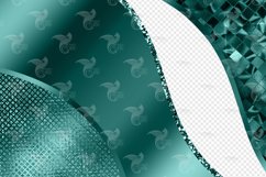 Teal Glam Wave Borders Product Image 3