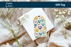 Teal Heart Printable Heart Product Label