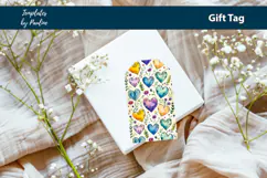 Teal Heart Printable Heart Product Label