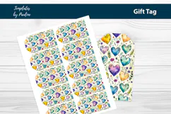 Teal Heart Printable Heart Product Label