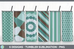 Bundle of six Teal sublimation tumbler designs