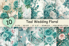 teal wedding floral, teal wedding seamless, teal wedding pattern, teal floral wedding, teal floral seamless, teal floral pattern, wedding floral seamless, wedding floral pattern, wedding digital paper, wedding seamless paper, vintage wedding floral, vinta