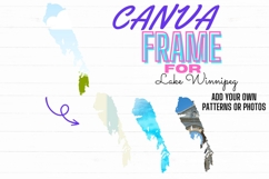 Lake Winnipeg Canva Frame Digital Template Product Image 1