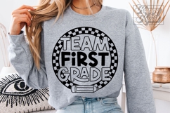 Team First 1st Grade Teacher Shirt SVG PNG - Back To School Product Image 3