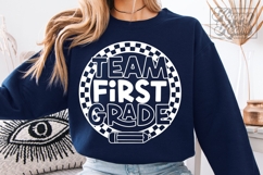 Team First 1st Grade Teacher Shirt SVG PNG - Back To School Product Image 4