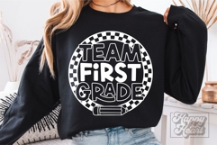 Team First 1st Grade Teacher Shirt SVG PNG - Back To School Product Image 5