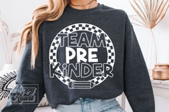 Team Pre Kinder Teacher Shirt SVG PNG - Back To School Pre K Product Image 2