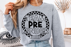 Team Pre Kinder Teacher Shirt SVG PNG - Back To School Pre K Product Image 3