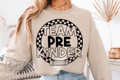 Team Pre Kinder Teacher Shirt SVG PNG - Back To School Pre K Product Image 4